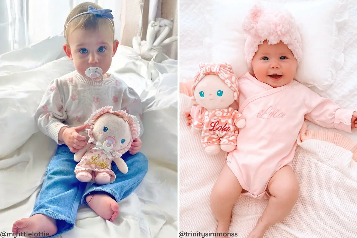 Leyadoll Soft Plush Personalized Leya Doll My First Baby Girl Doll