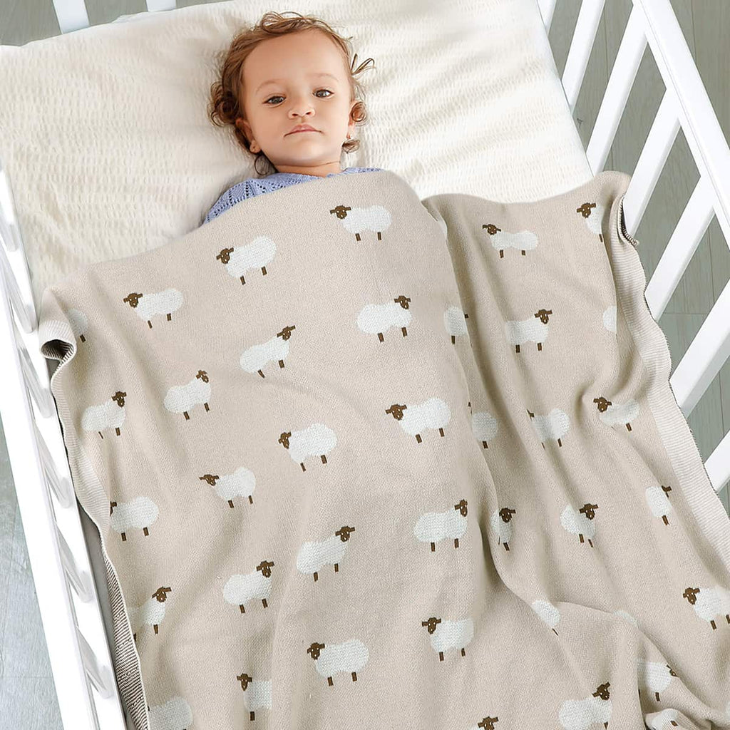 Personalized Baby Sheep Blanket