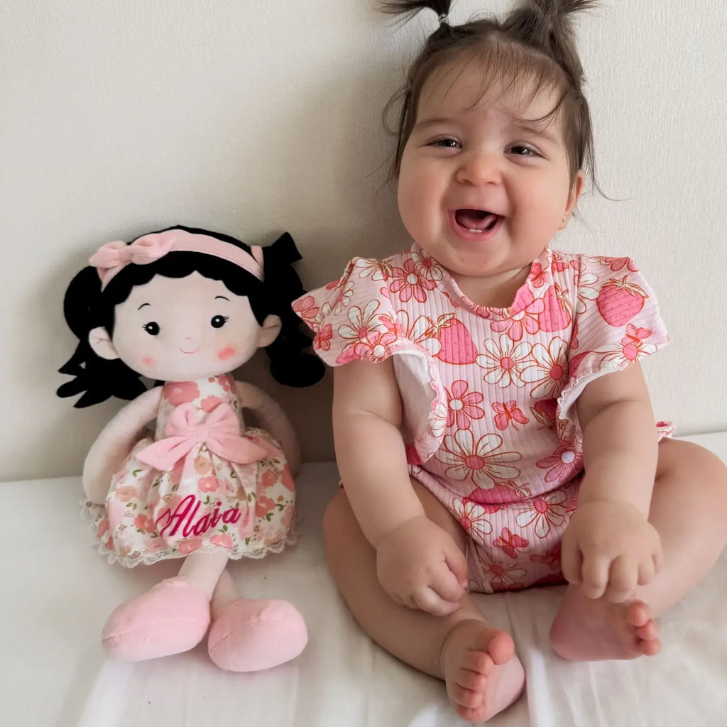 Leyadoll Soft Plush Personalized Leya Doll, My First Baby Doll