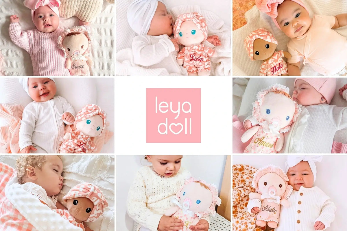 Leyadoll Soft Plush Personalized Leya Doll My First Baby Girl Doll