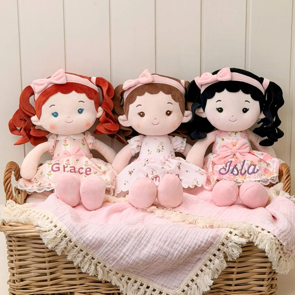 Leyadoll Soft Plush Embroidered Leya Doll, My First Baby Doll