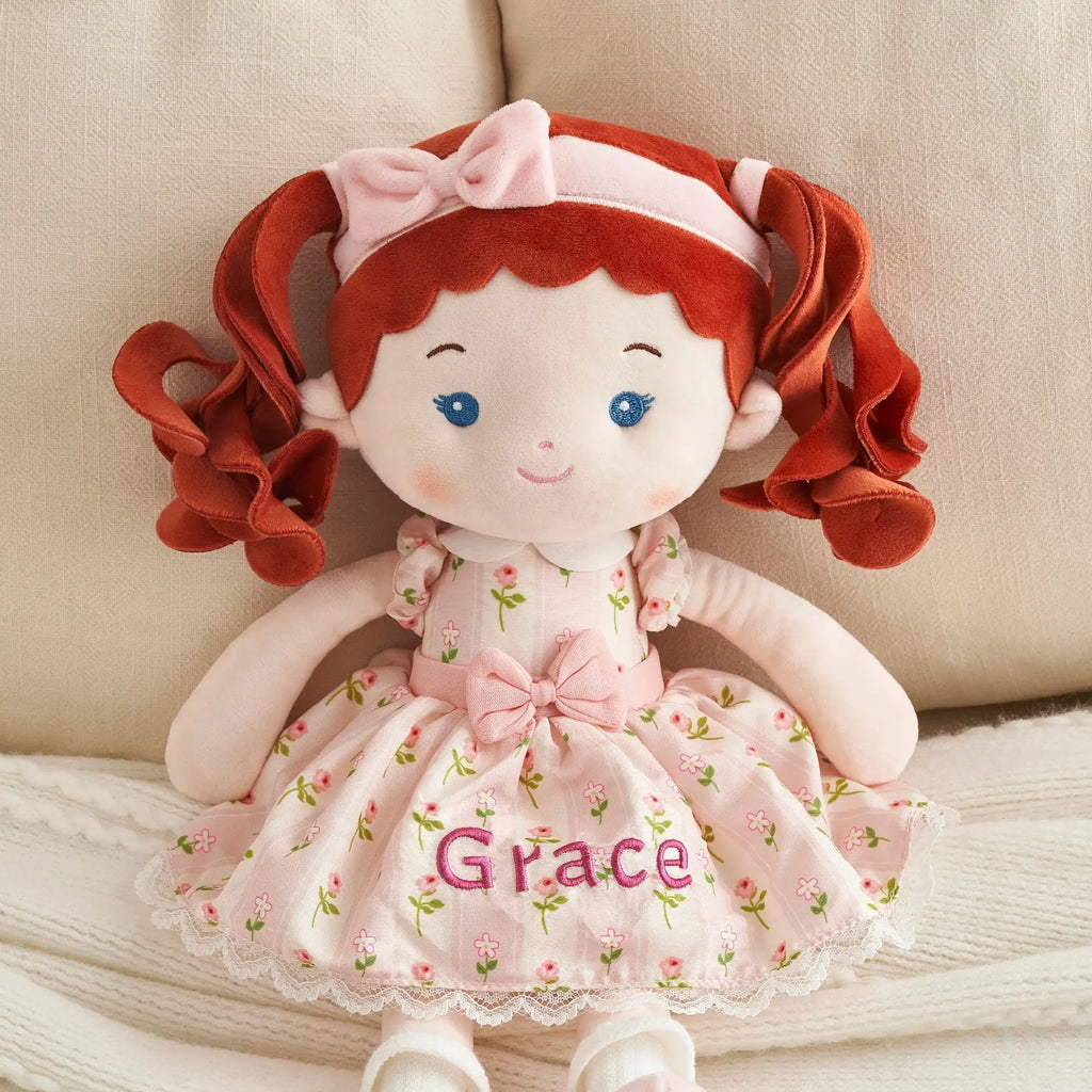 Leyadoll Soft Plush Embroidered Leya Doll, My First Baby Doll