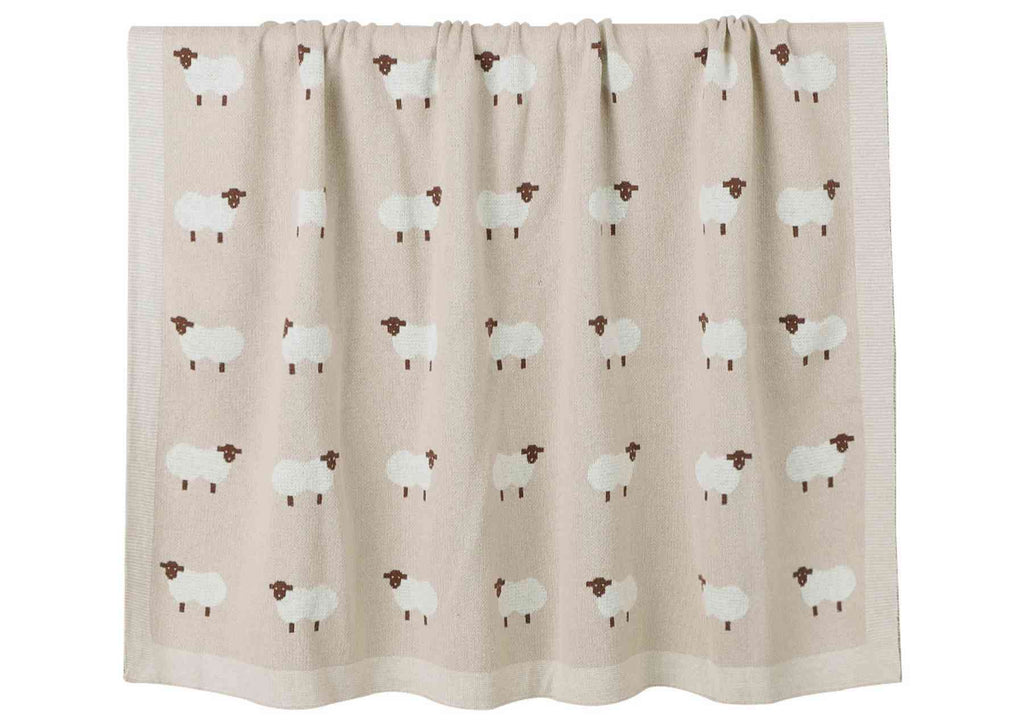 Personalized Baby Sheep Blanket
