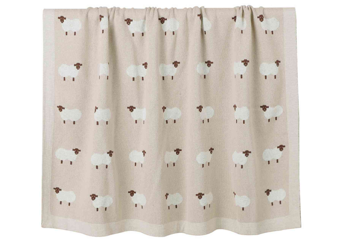 Personalized Baby Sheep Blanket