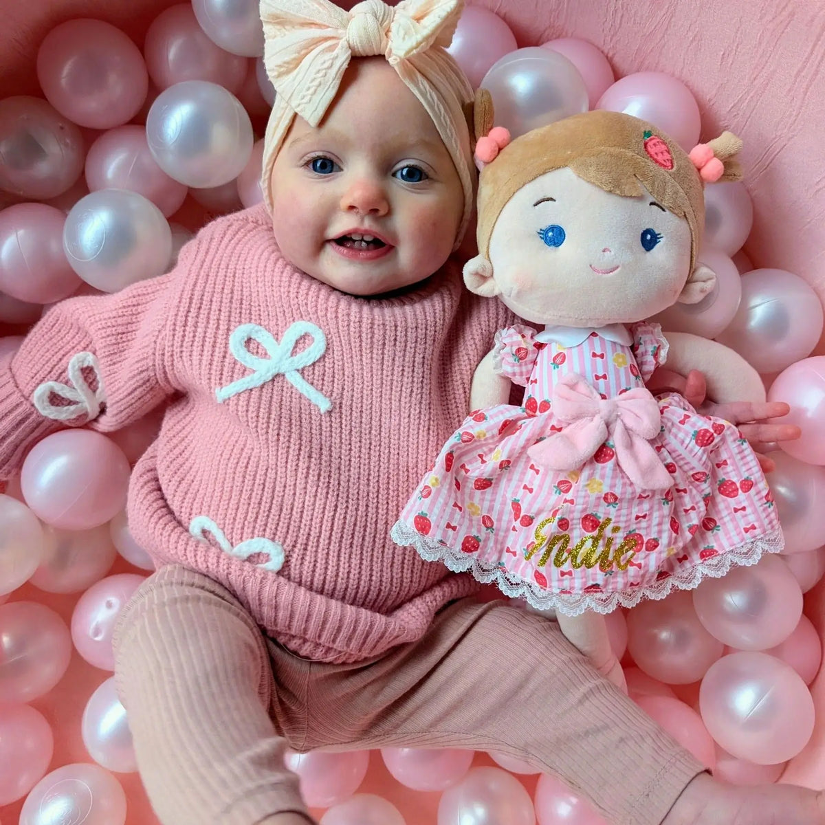 Leyadoll Soft Plush Personalized Leya Doll, My First Baby Doll