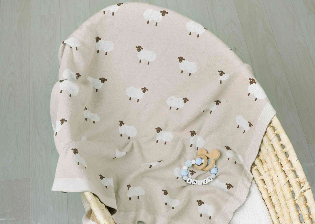 Personalized Baby Sheep Blanket