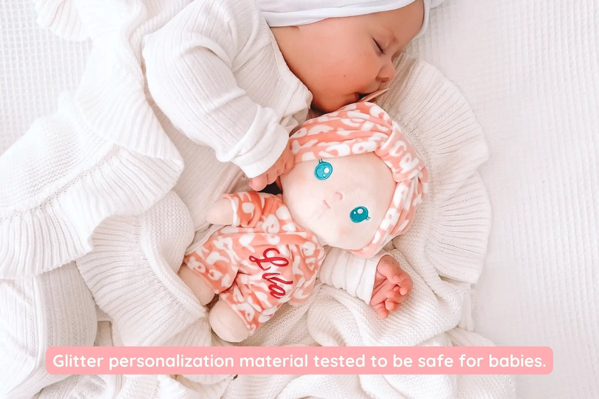 Leyadoll Soft Plush Personalized Leya Doll My First Baby Girl Doll