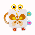 Fluttery Harmony - Soft Rattle Book For Babies