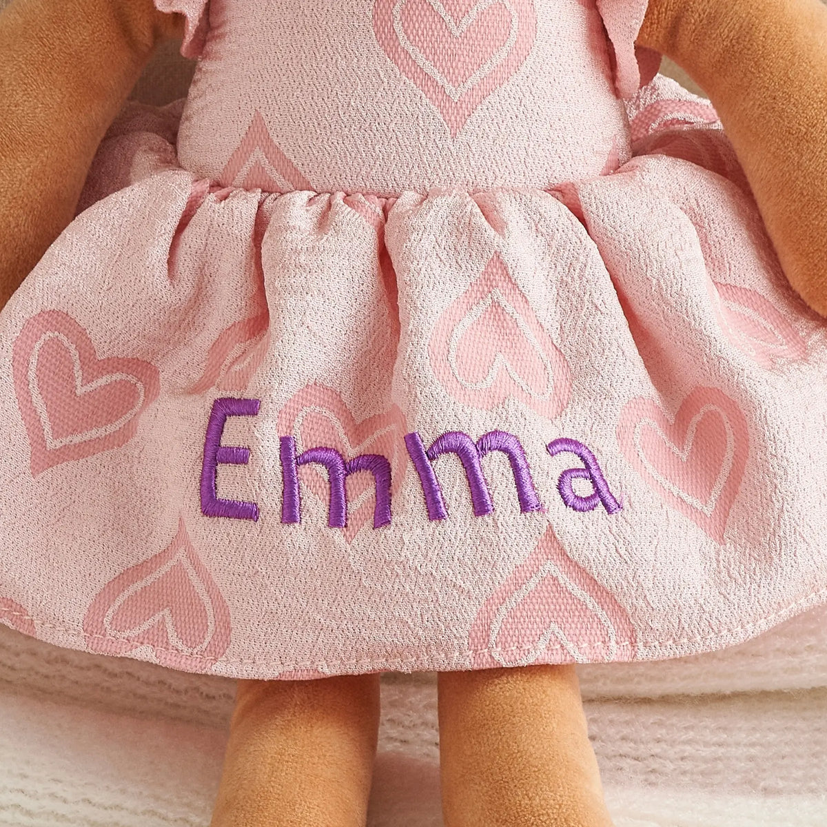 Leyadoll Soft Plush Embroidered Leya Doll, My First Baby Doll