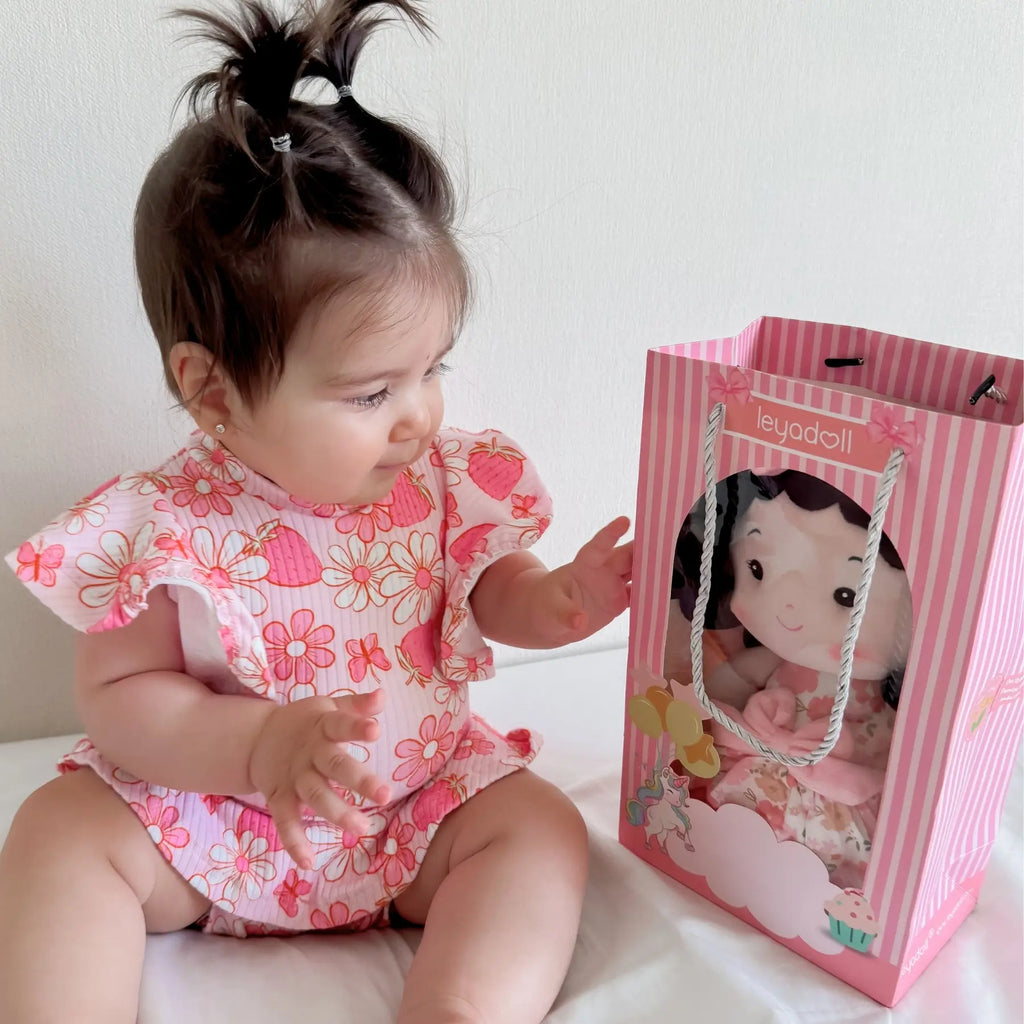 Leyadoll Soft Plush Embroidered Leya Doll, My First Baby Doll