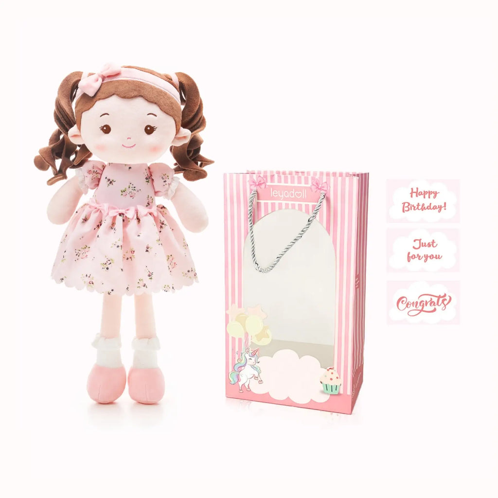 Leyadoll Soft Plush Embroidered Leya Doll, My First Baby Doll