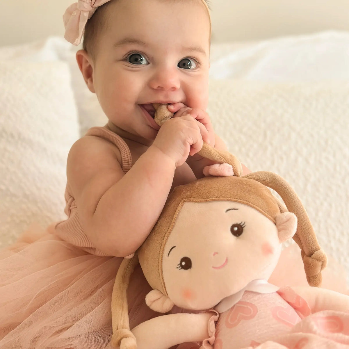 Leyadoll Soft Plush Embroidered Leya Doll, My First Baby Doll