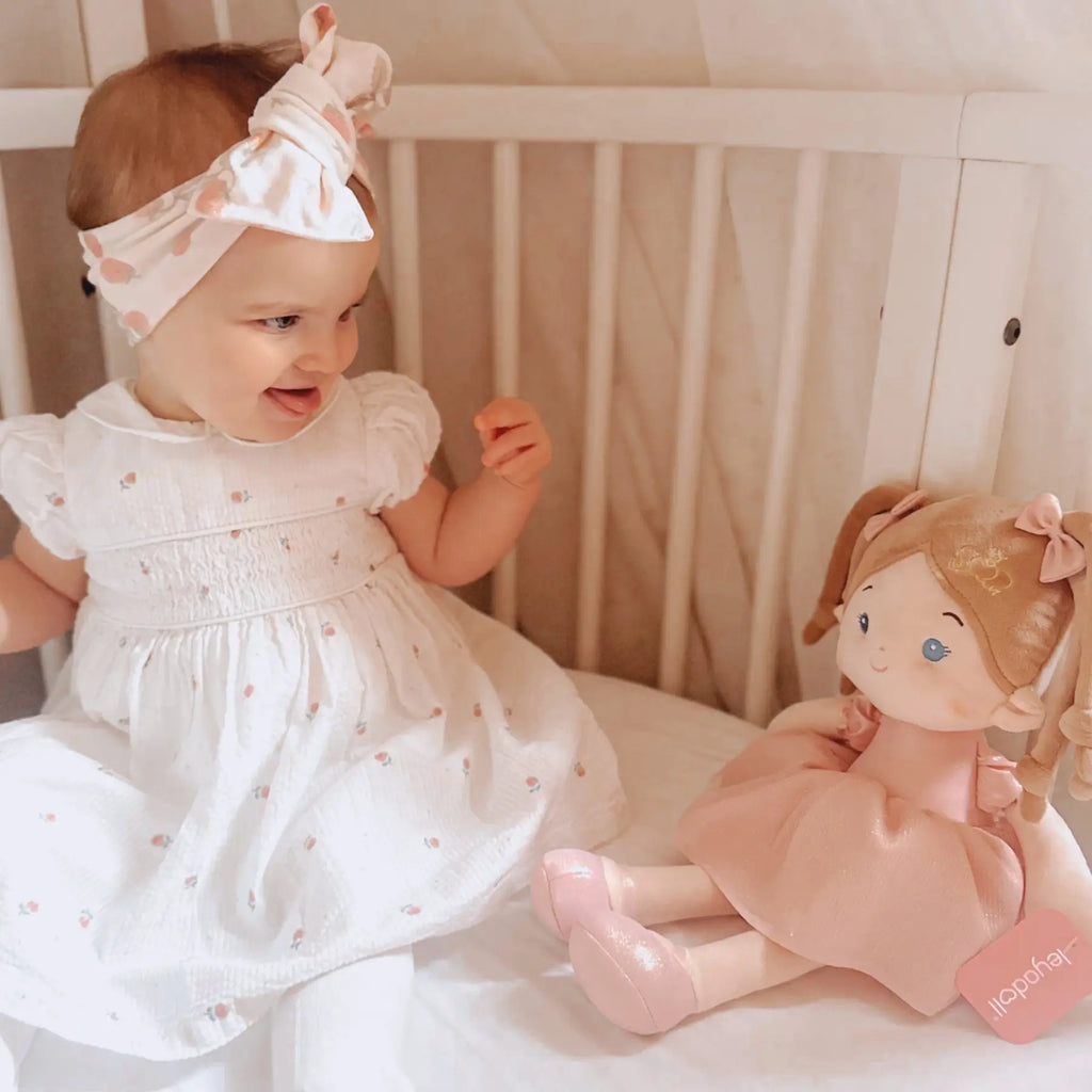 Leyadoll Soft Plush Embroidered Leya Doll, My First Baby Doll