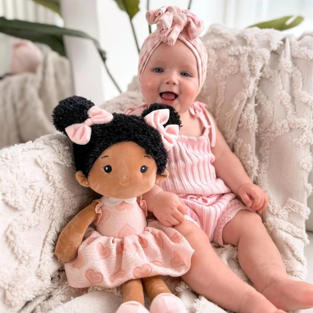 Leyadoll Soft Plush Embroidered Leya Doll, My First Baby Doll
