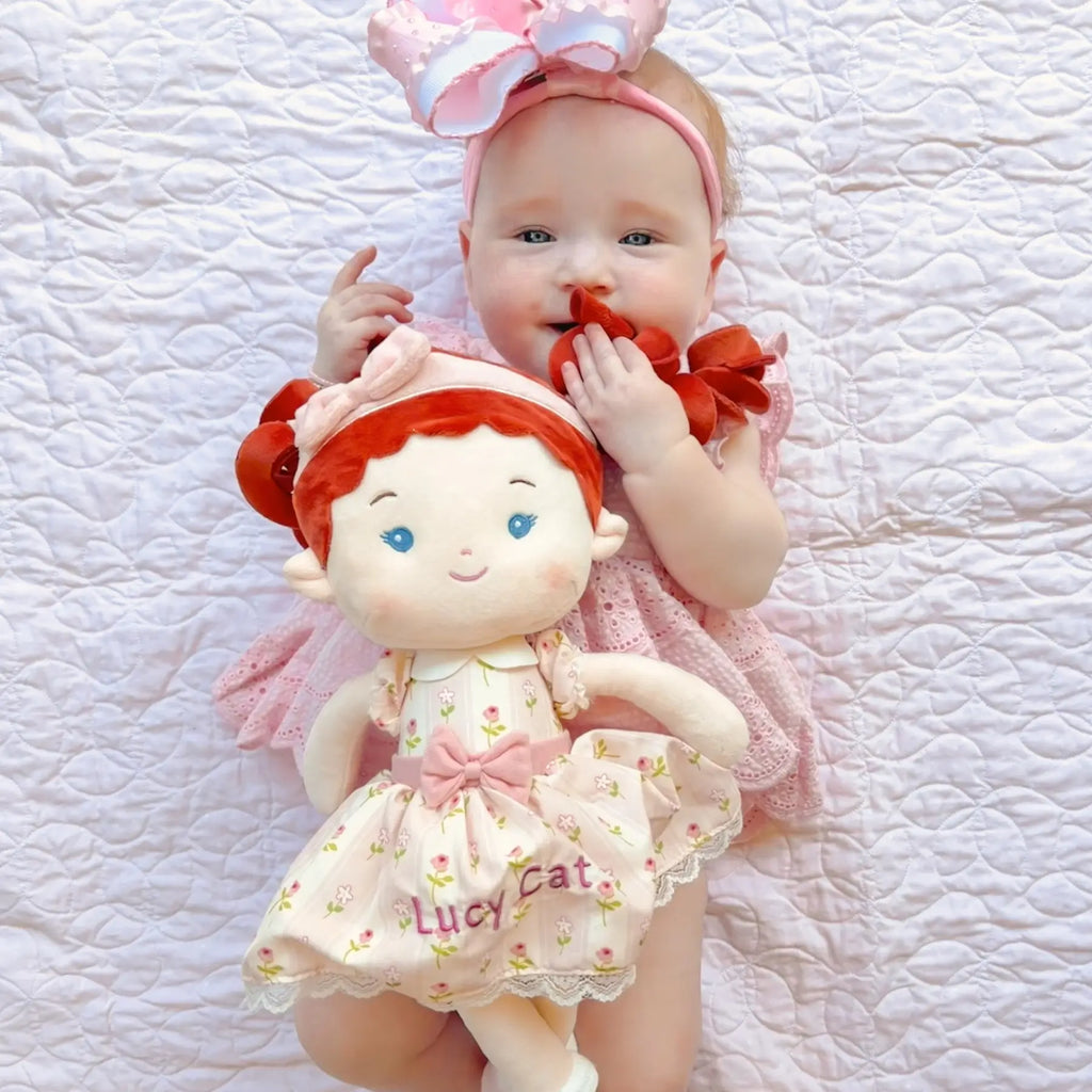 Leyadoll Soft Plush Embroidered Leya Doll, My First Baby Doll