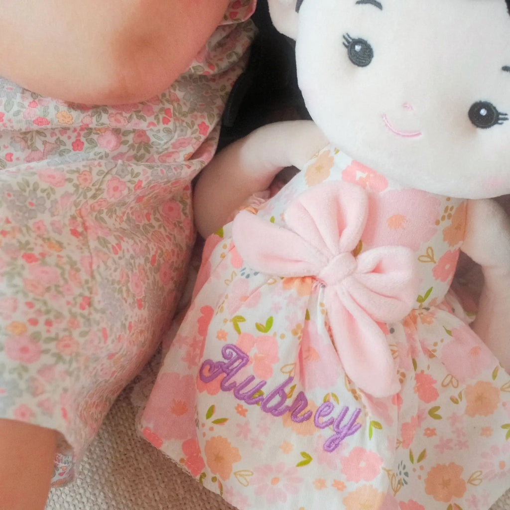 Leyadoll Soft Plush Embroidered Leya Doll, My First Baby Doll